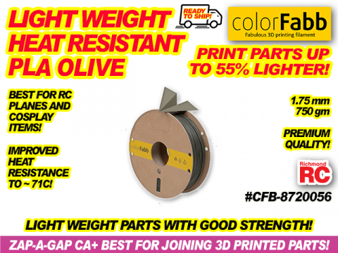 COLORFABB PLA-PHA OLIVE LIGHTWT HiTEMP    1.75 750